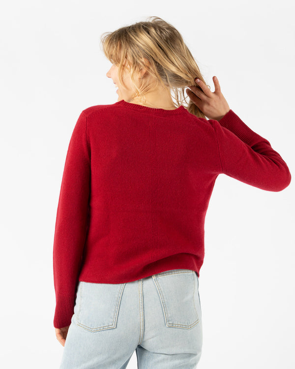 Alex Mill Lana Sweater in Garnet Cashmere