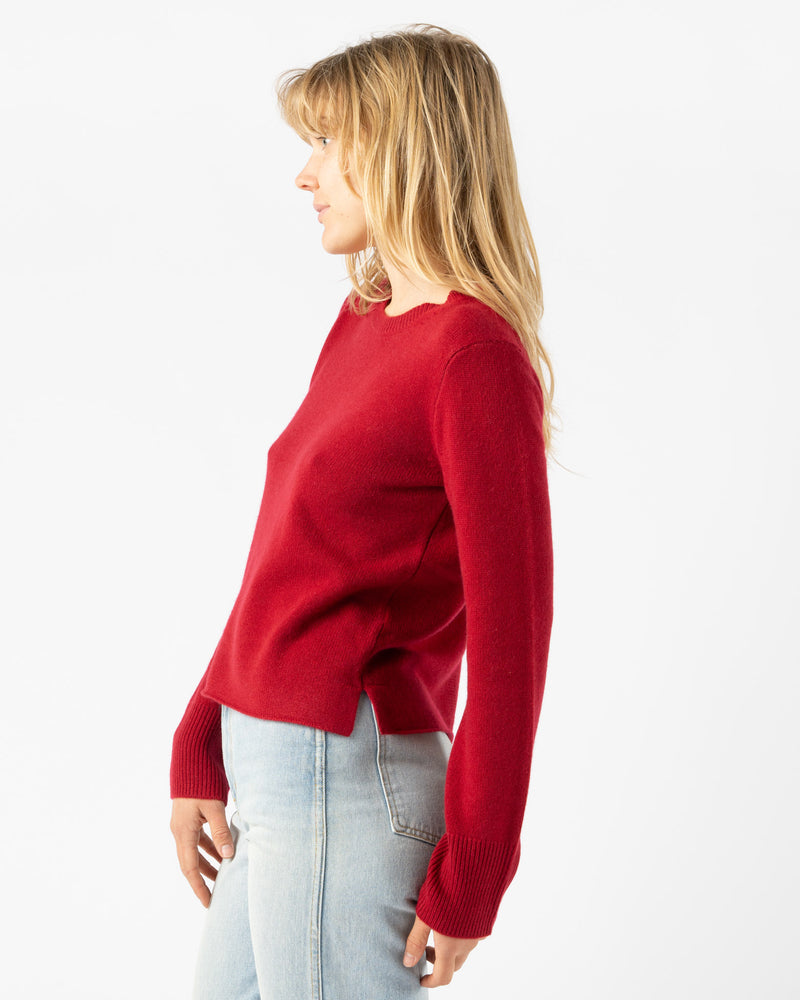 Alex Mill Lana Sweater in Garnet Cashmere