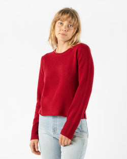 Alex Mill Lana Sweater in Garnet Cashmere