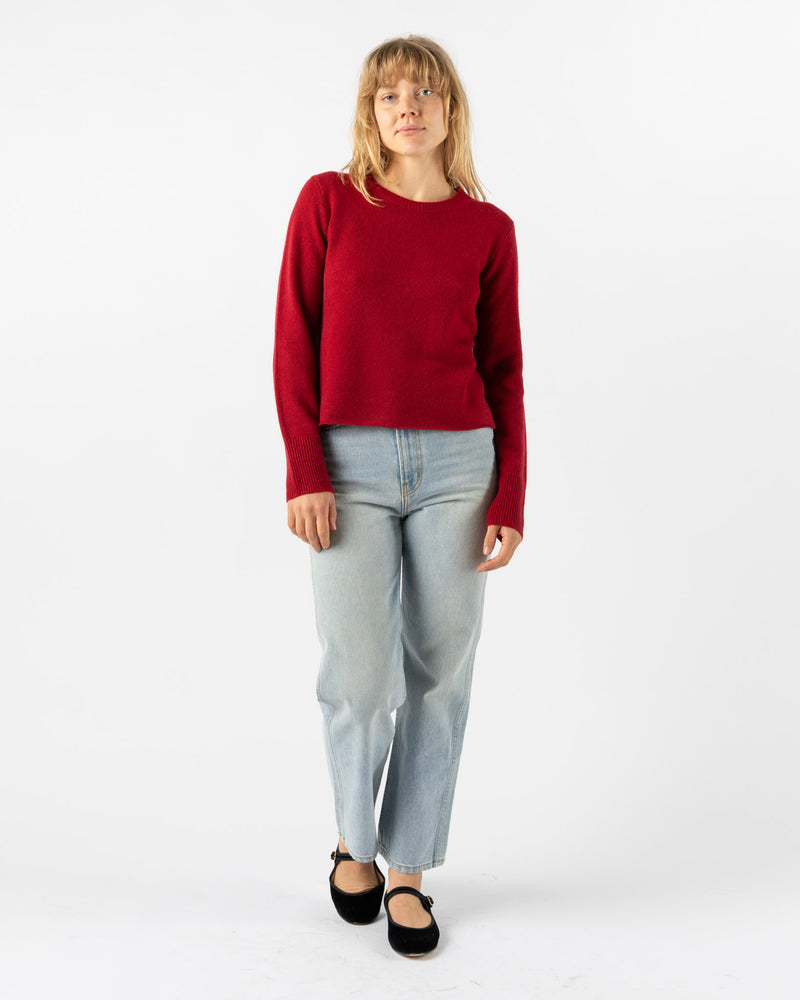 Alex Mill Lana Sweater in Garnet Cashmere