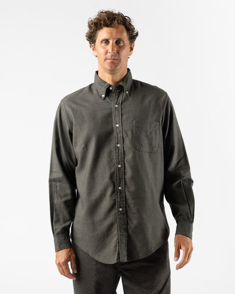 orSlow Oxford Standard Button Down Shirt in Charcoal Gray