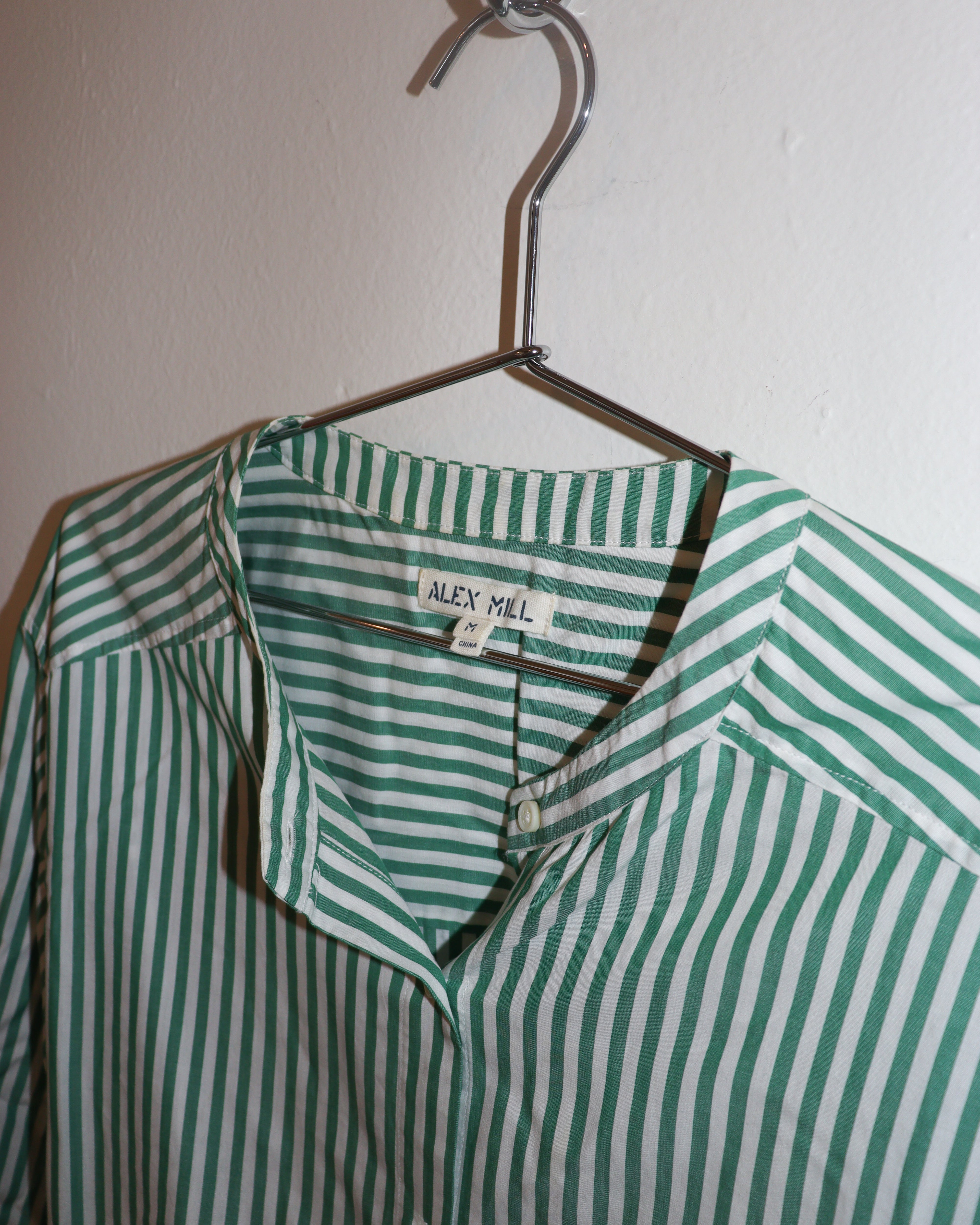 Pre-owned: Alex Mill Pinstripe Button Up Dress