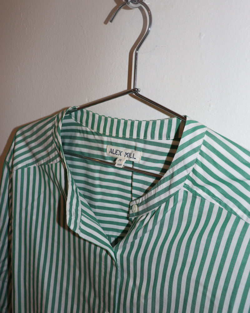 Pre-owned: Alex Mill Pinstripe Button Up Dress