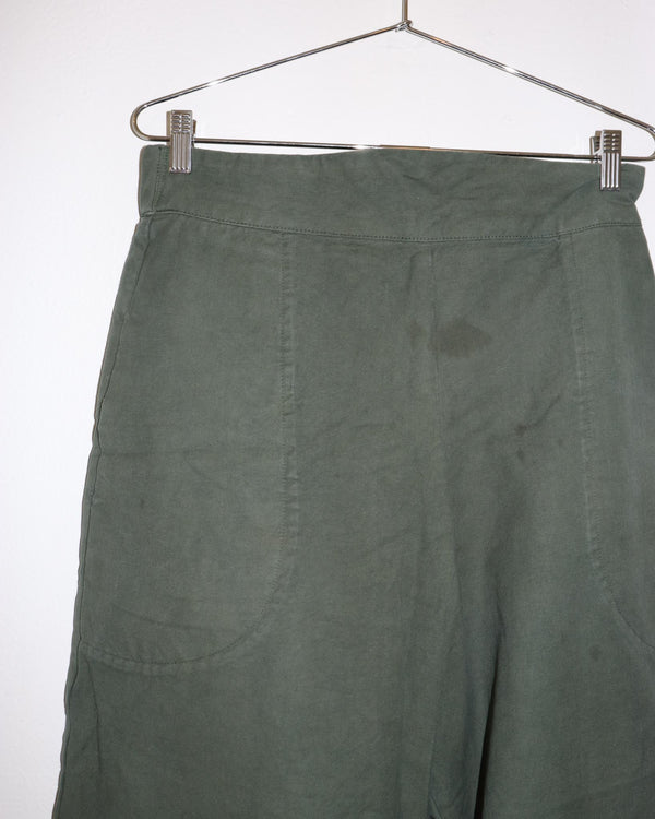 Pre-owned: Aliya Wanek Trousers in Olive