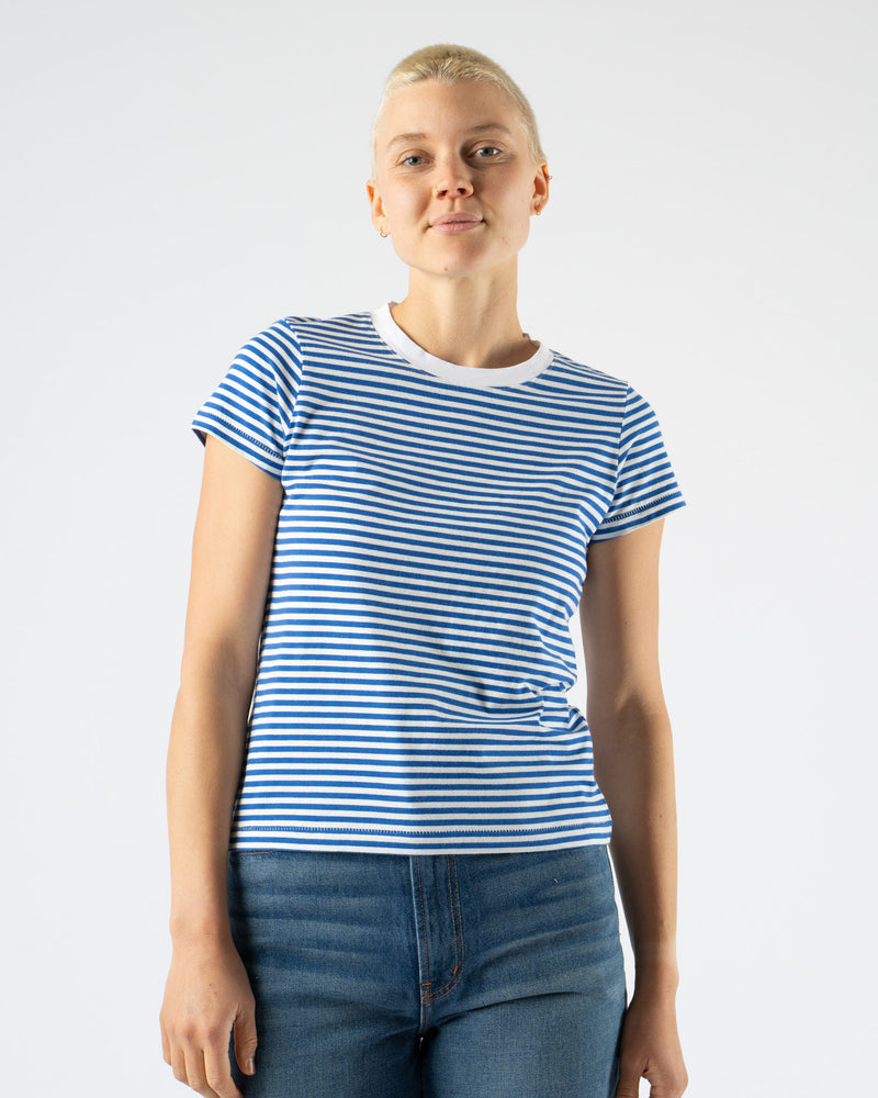 Alex Mill Prospect Tee in Blue/White