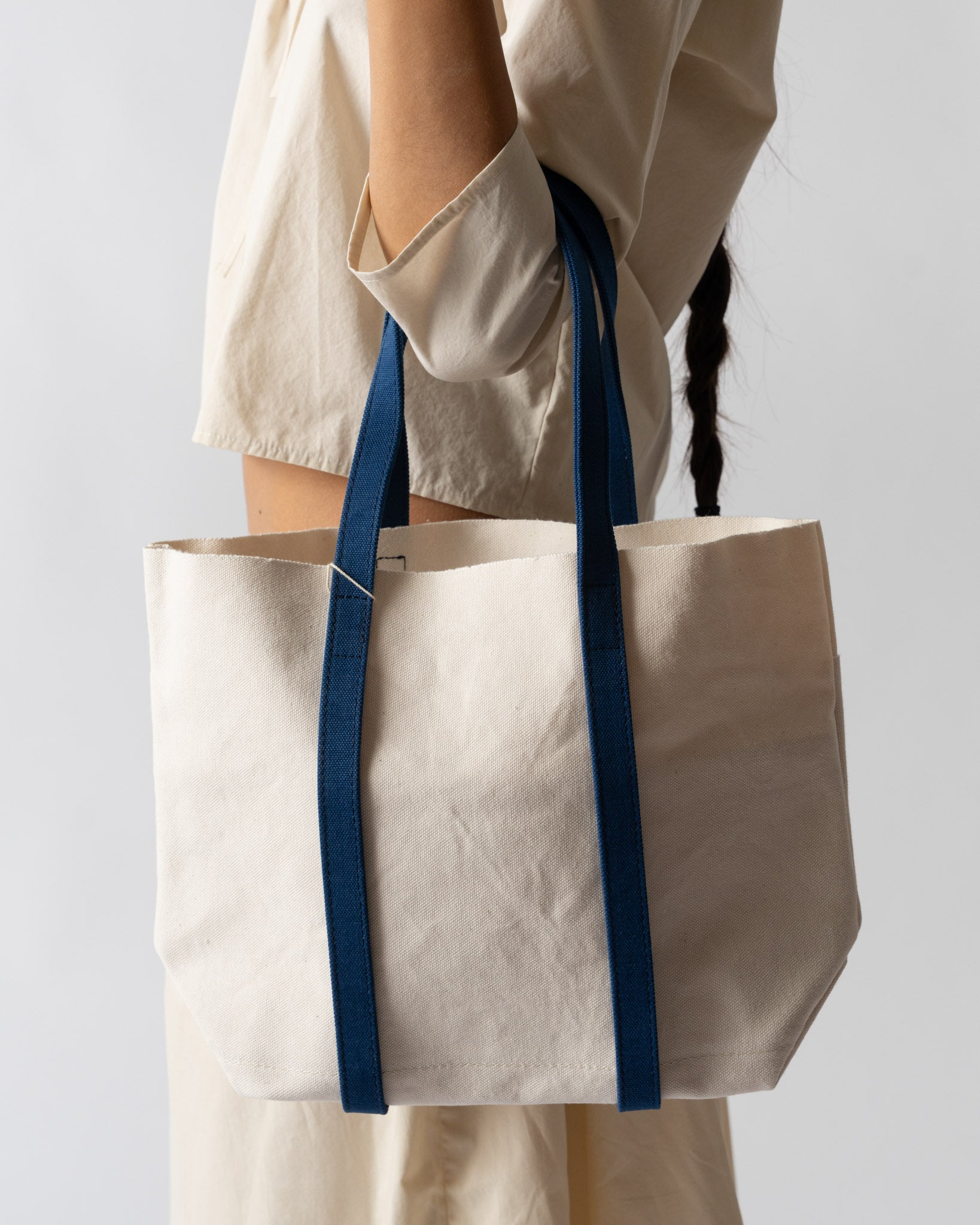 Amiacalva Washed Canvas 6 Pocket S Tote in Red Curated at Jake and