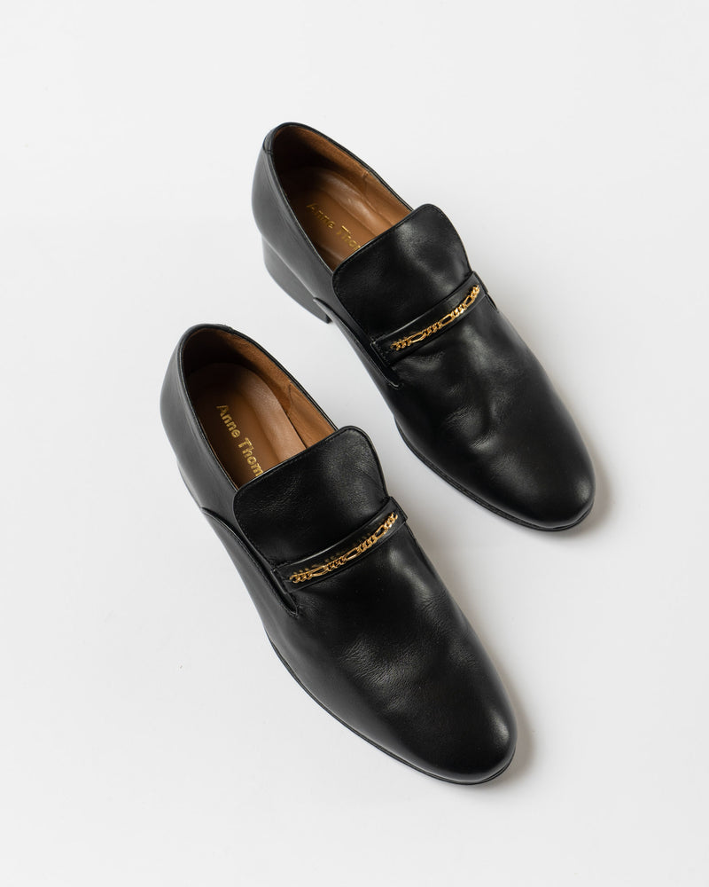 Anne Thomas Montana Loafer in Calf Black