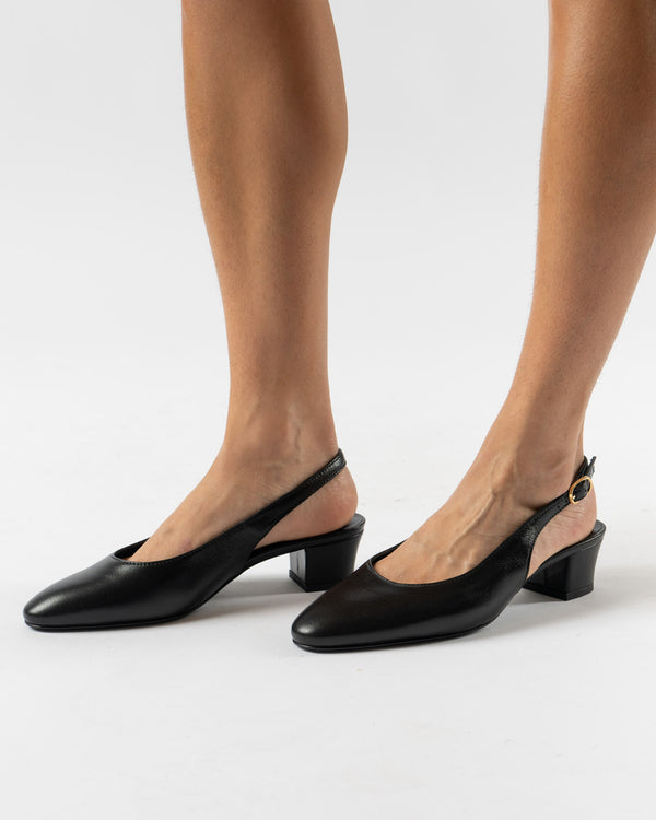 Anne Thomas Anita Slingback in Nappa Black