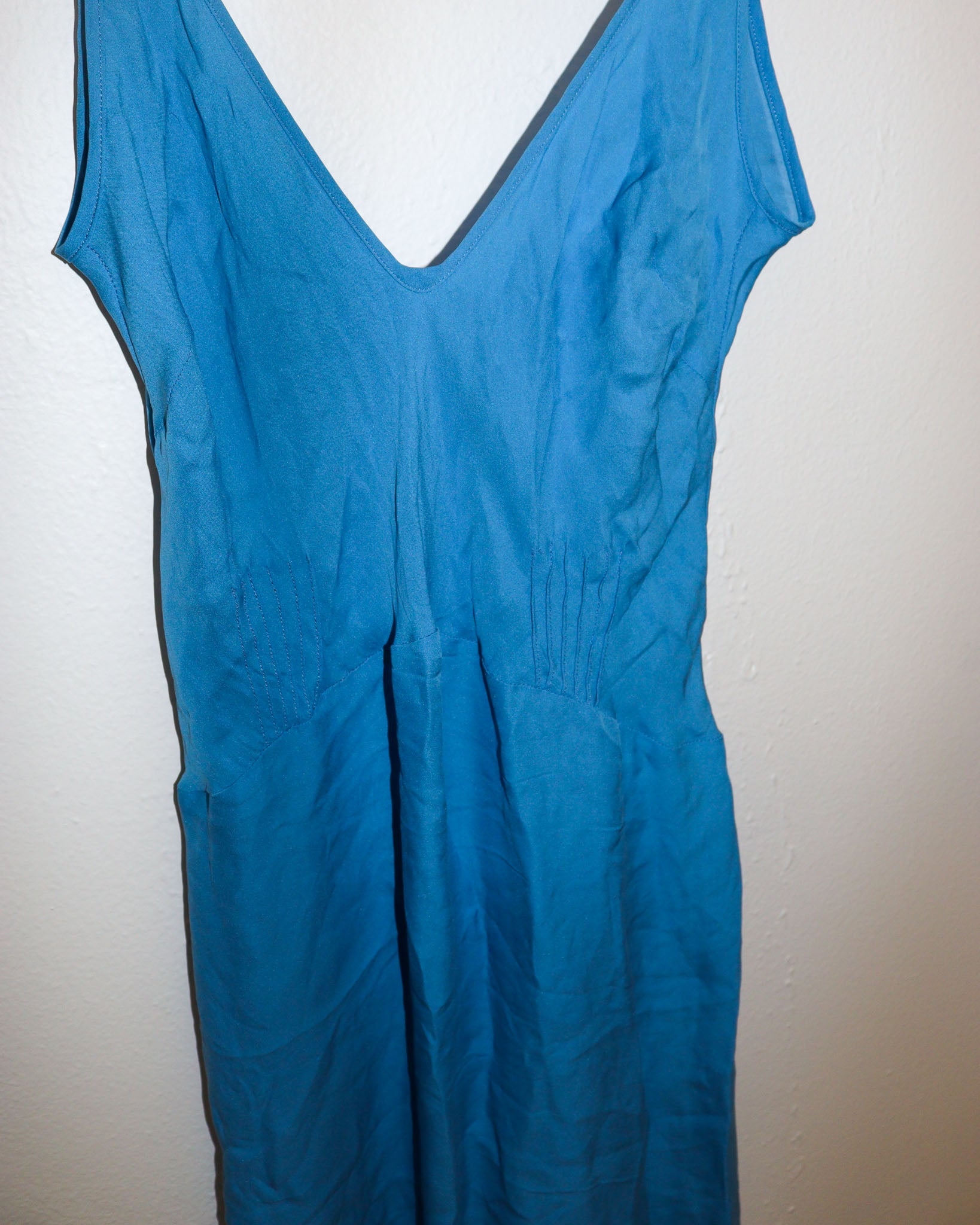 Pre-owned: Araks Silk Slip Dress in Blue