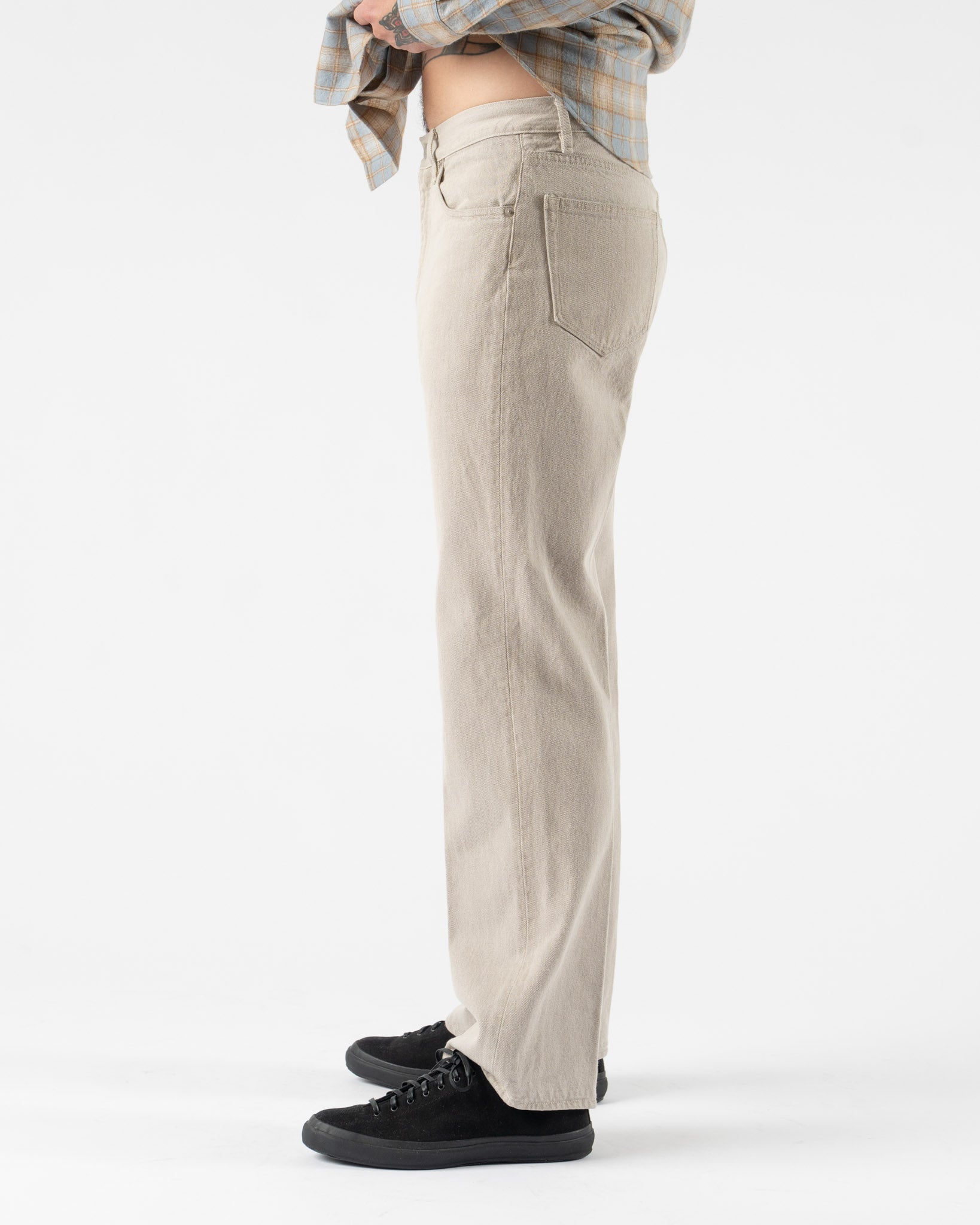 Auralee Pants in Light Gray