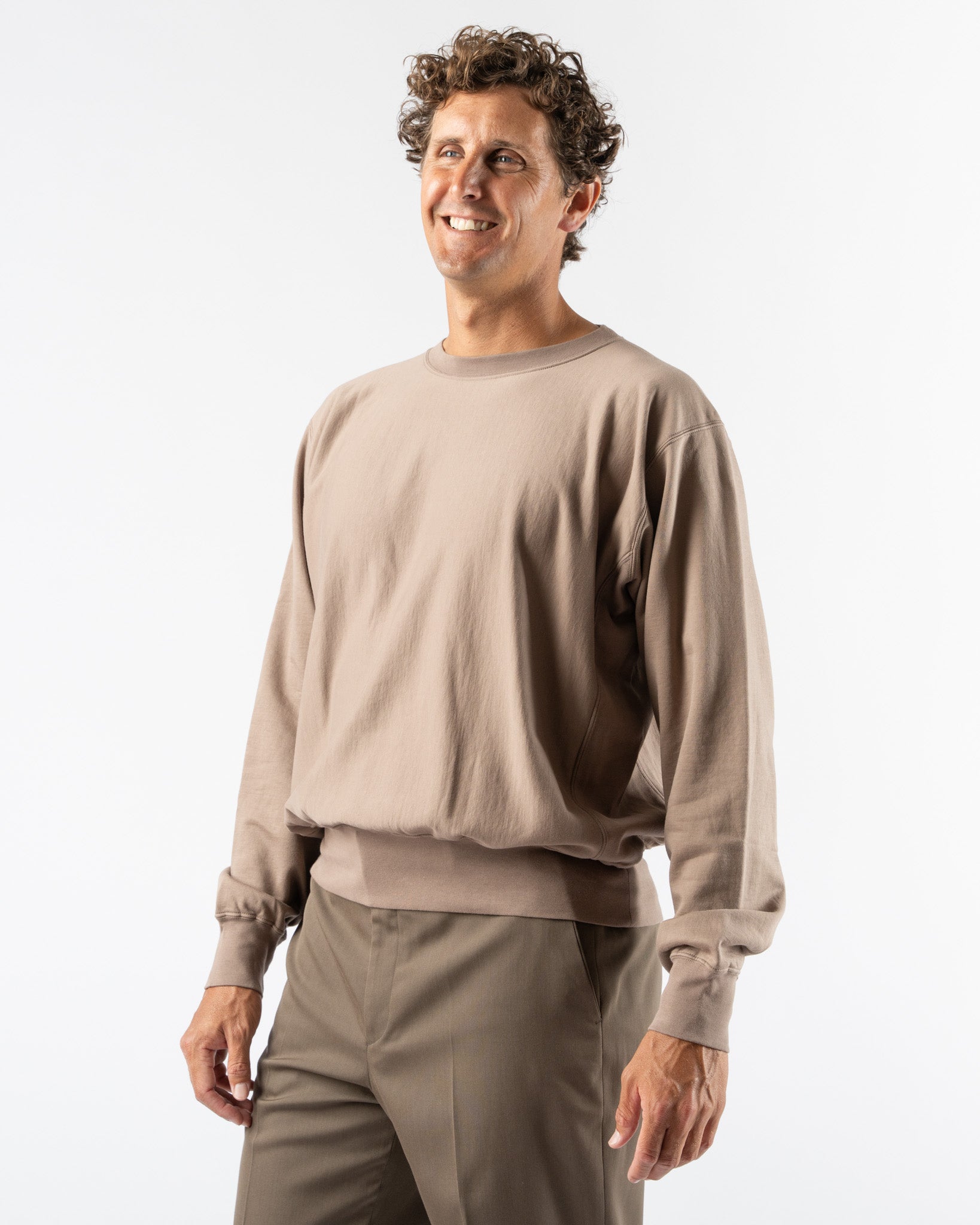 AURALEE ELASTIC HIGH GAUGE SWEAT P/O 新品 AURALEE ELASTIC HIGH GAUGE SWEAT HALF ZIP P/O PISTACHIO