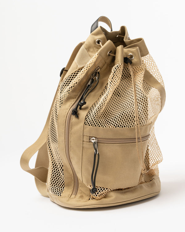 Auralee Mesh Small Backpack Made by Aeta in Beige