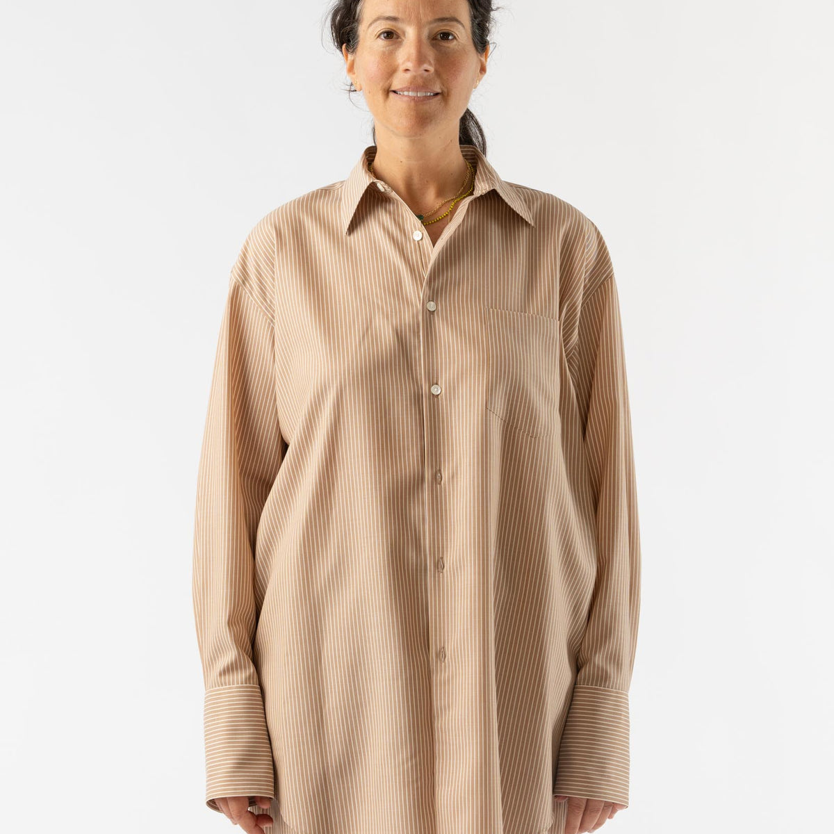 AURALEE Super Fine Wool Stripe Shirt 3