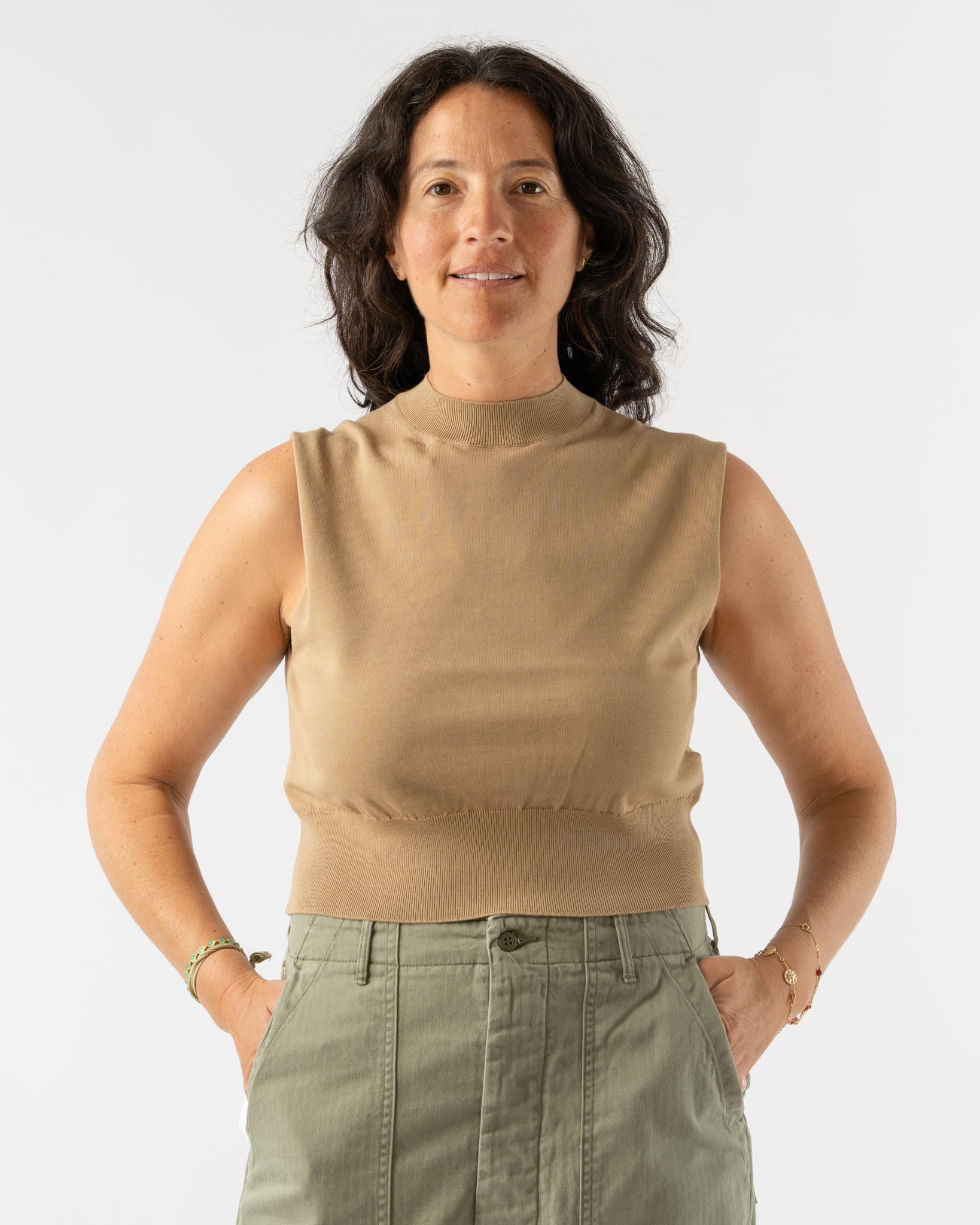 AURALEE Super High Gauge Cotton Knit Polo - BROWN – Totem