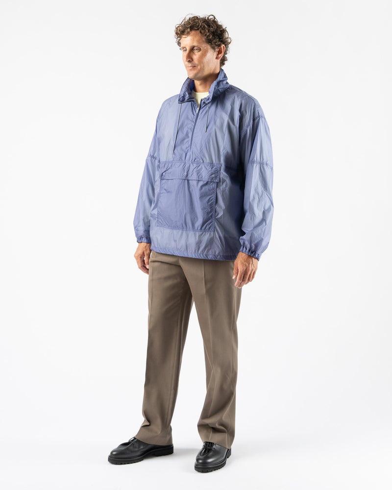 Auralee Washed Super Light Airy Anorak in Light Purple