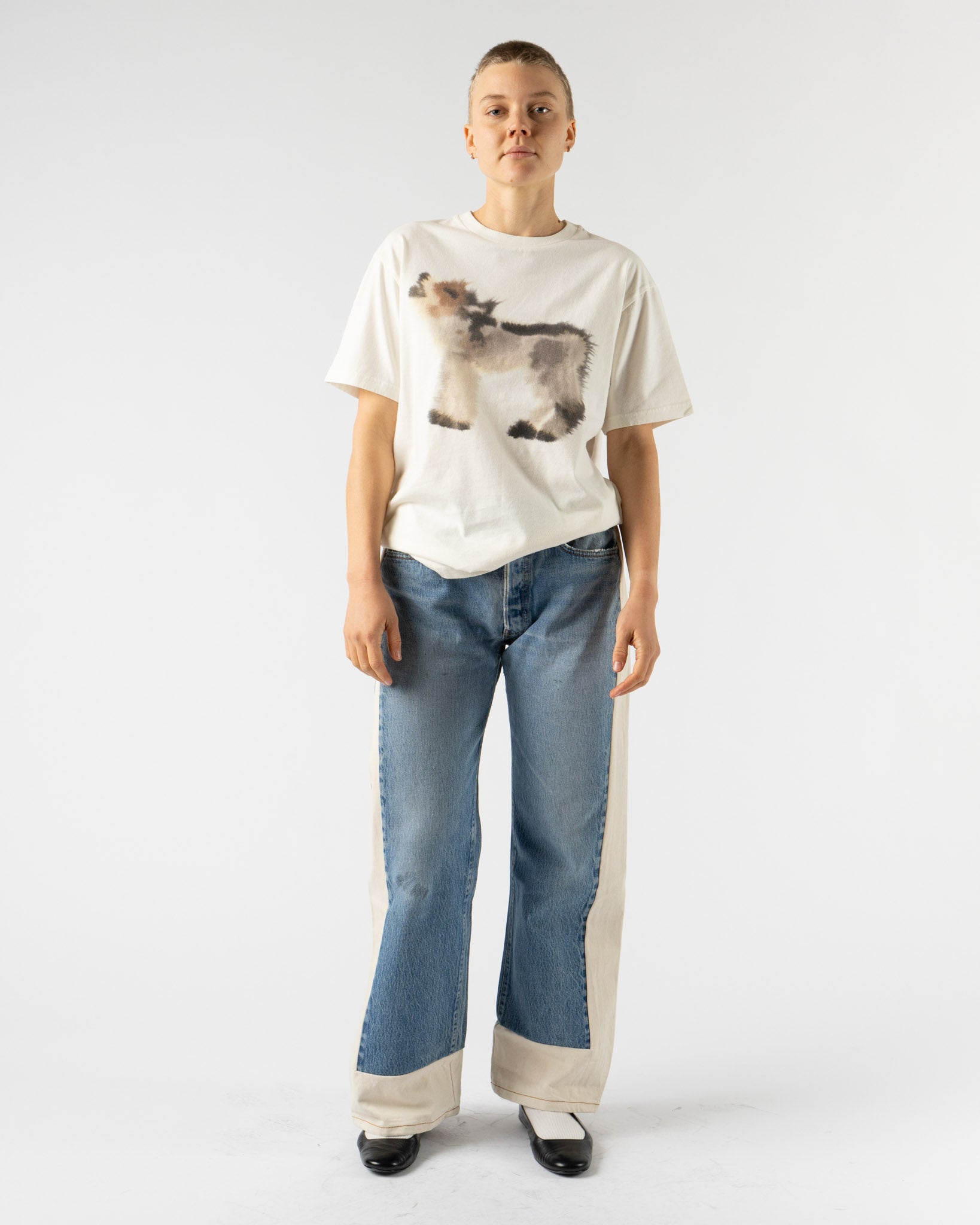 B Sides Reworked Slouch Jean in Vintage Indigo/Natural