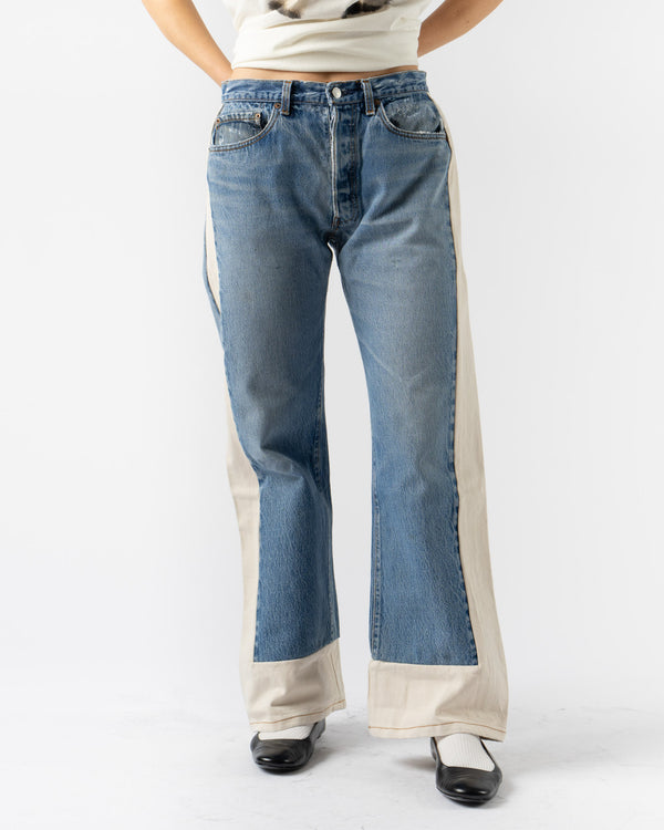 B Sides Reworked Slouch Jean in Vintage Indigo/Natural