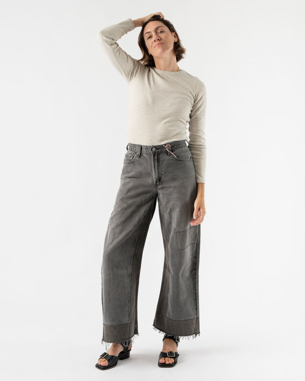 B Sides Reworked Culotte Jean in Vintage Black