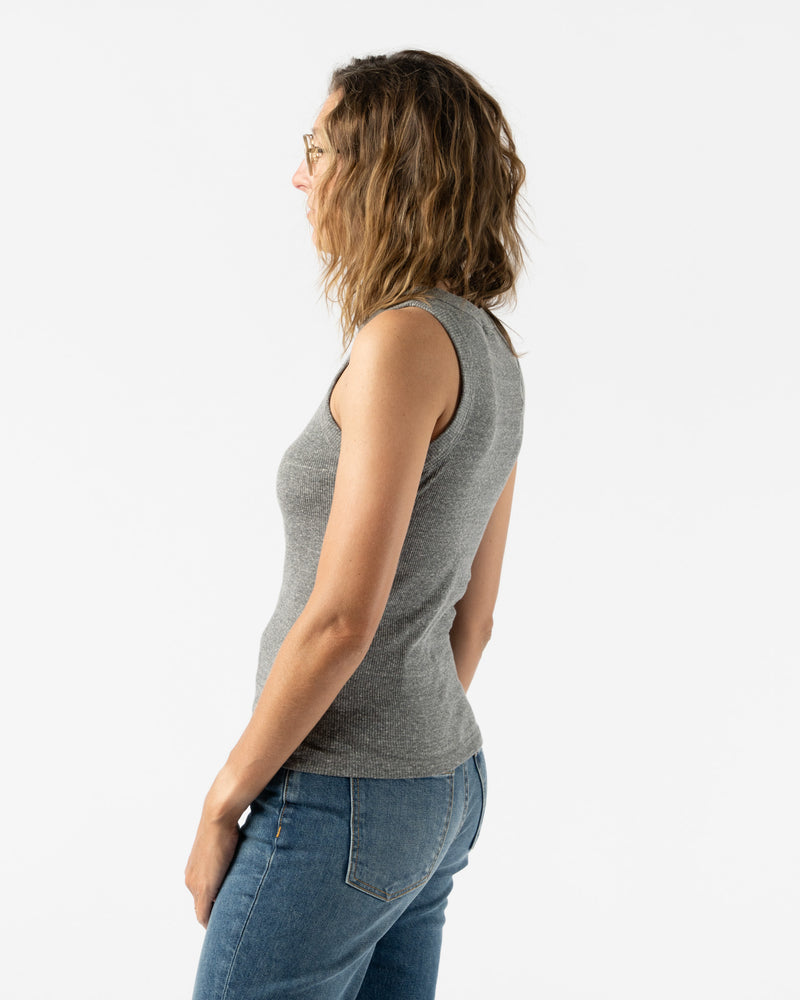 B Sides Rib Tank in Heather Grey