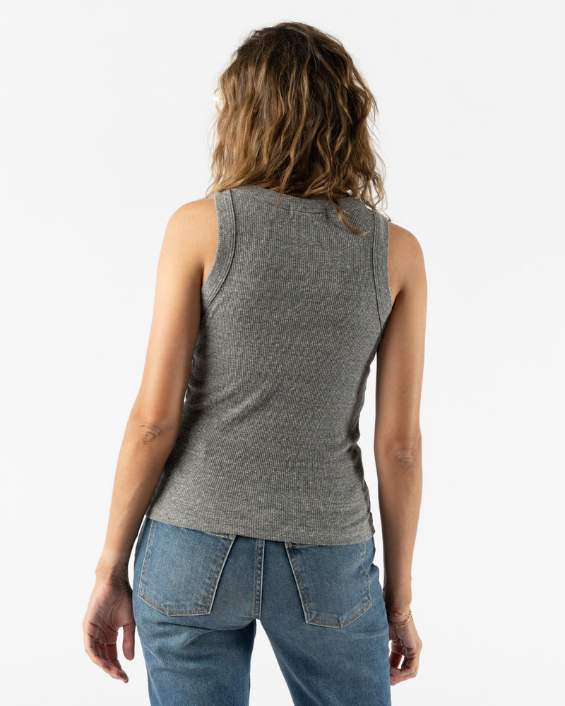 B Sides Rib Tank in Heather Grey