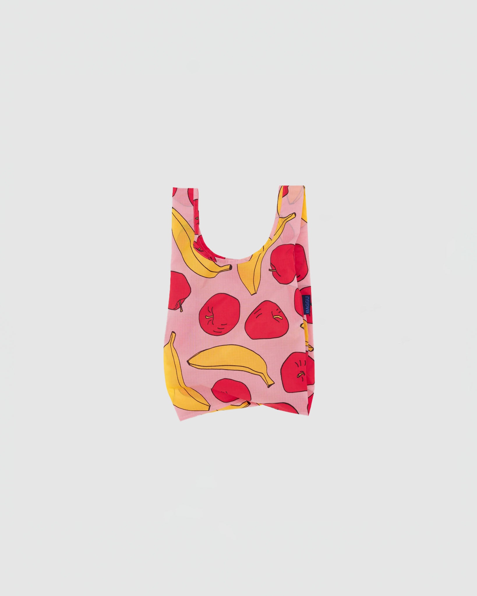 Baggu Baby Baggu in Light Pink Apples & Bananas