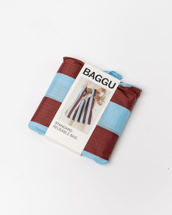 Baggu Standard Baggu in Raisin Awning Stripe