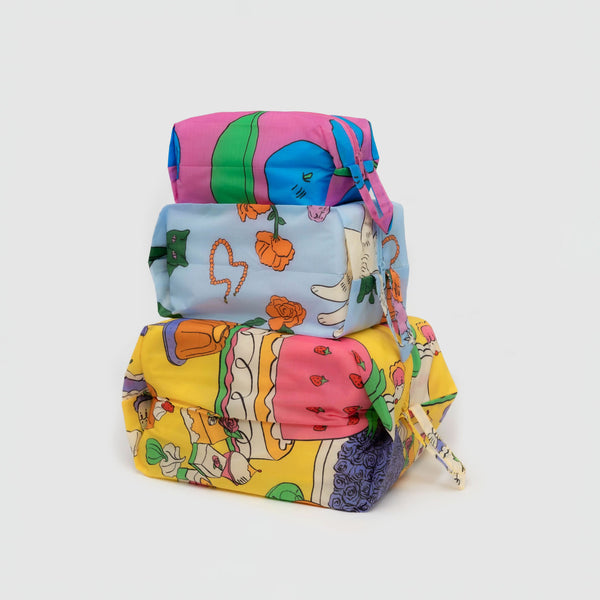 上品スタイル baggu-3d-zip-set-in-still- 旅行かばん・小分けバッグ