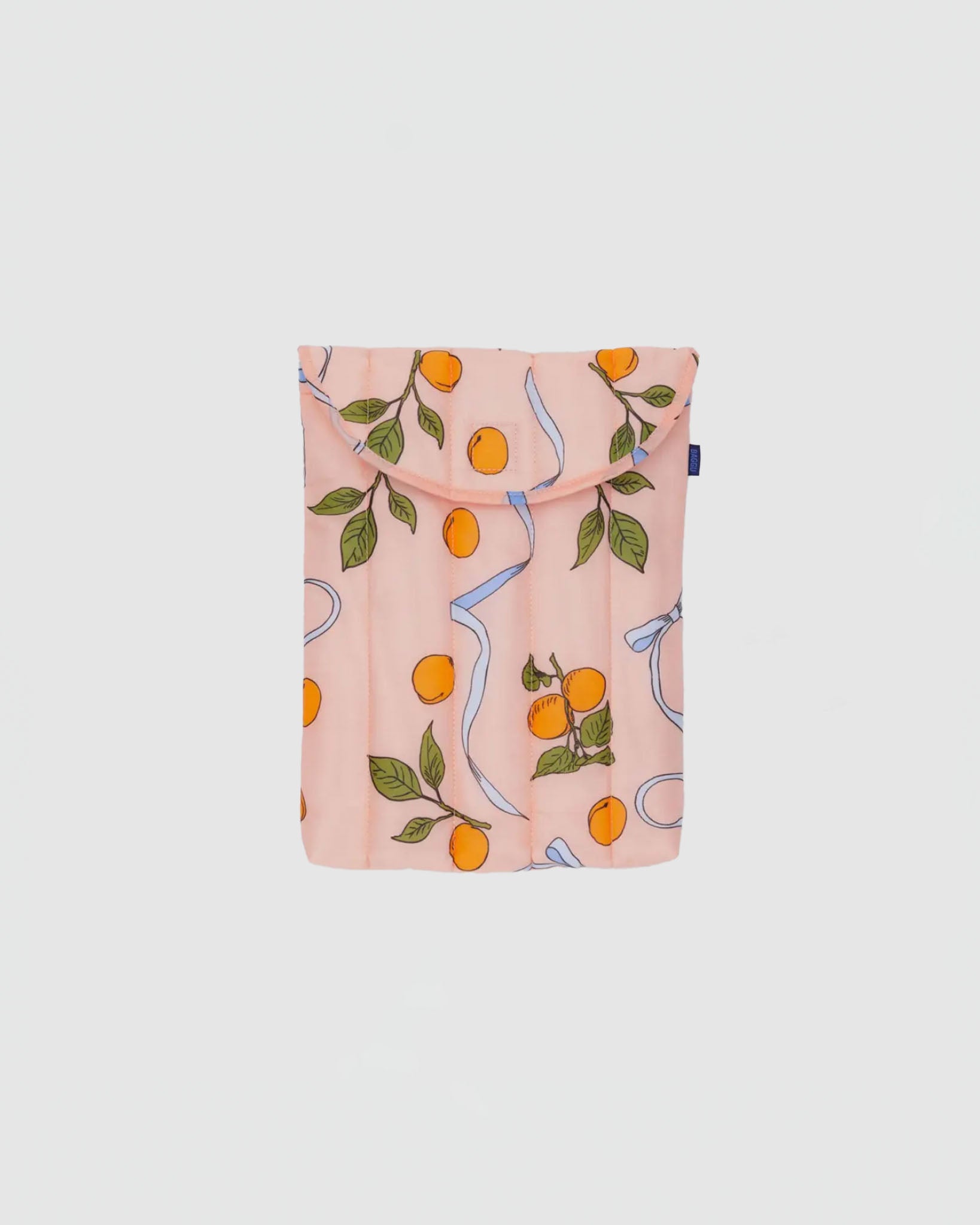 Baggu Puffy Laptop Sleeve 13"/14" in Apricots & Ribbons