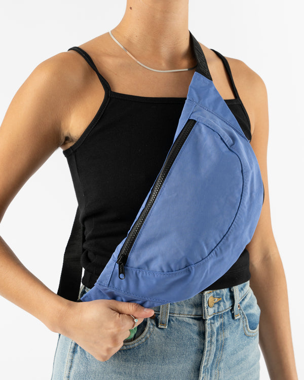 Baggu Crescent Fanny Pack in Pansy Blue