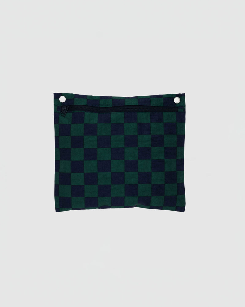 Baggu Cloud Carry On in Navy Green Check