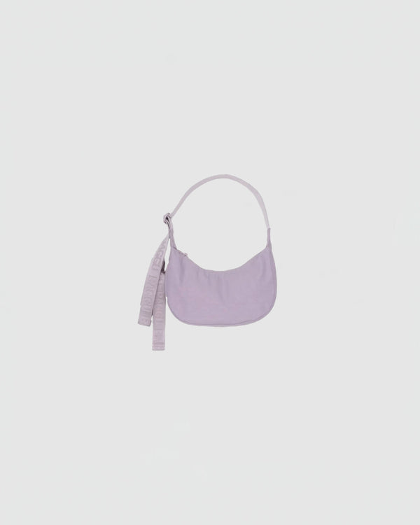 Baggu Small Nylon Crescent Bag in Dusty Pink