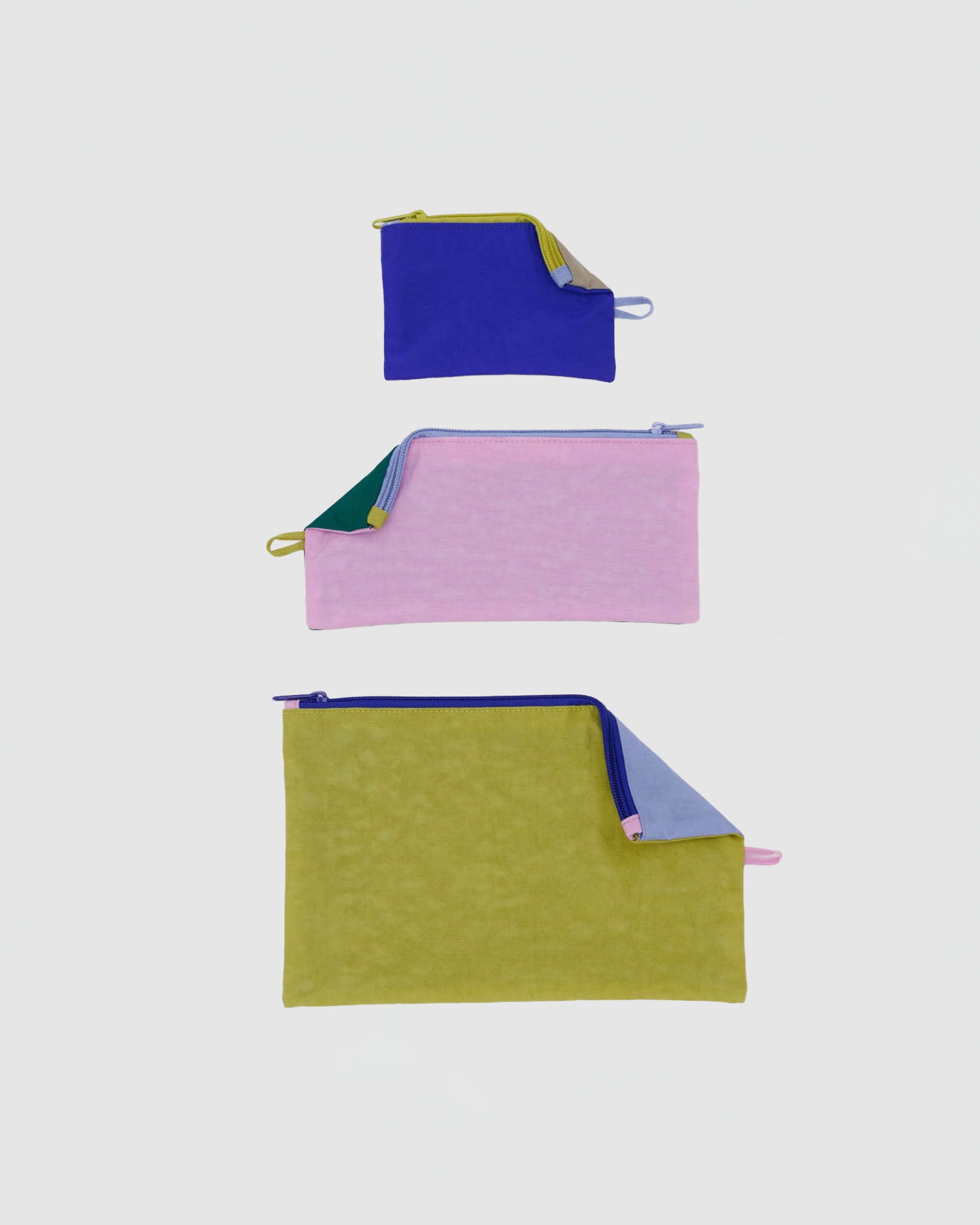 Baggu Flat Pouch Set in Plein Air