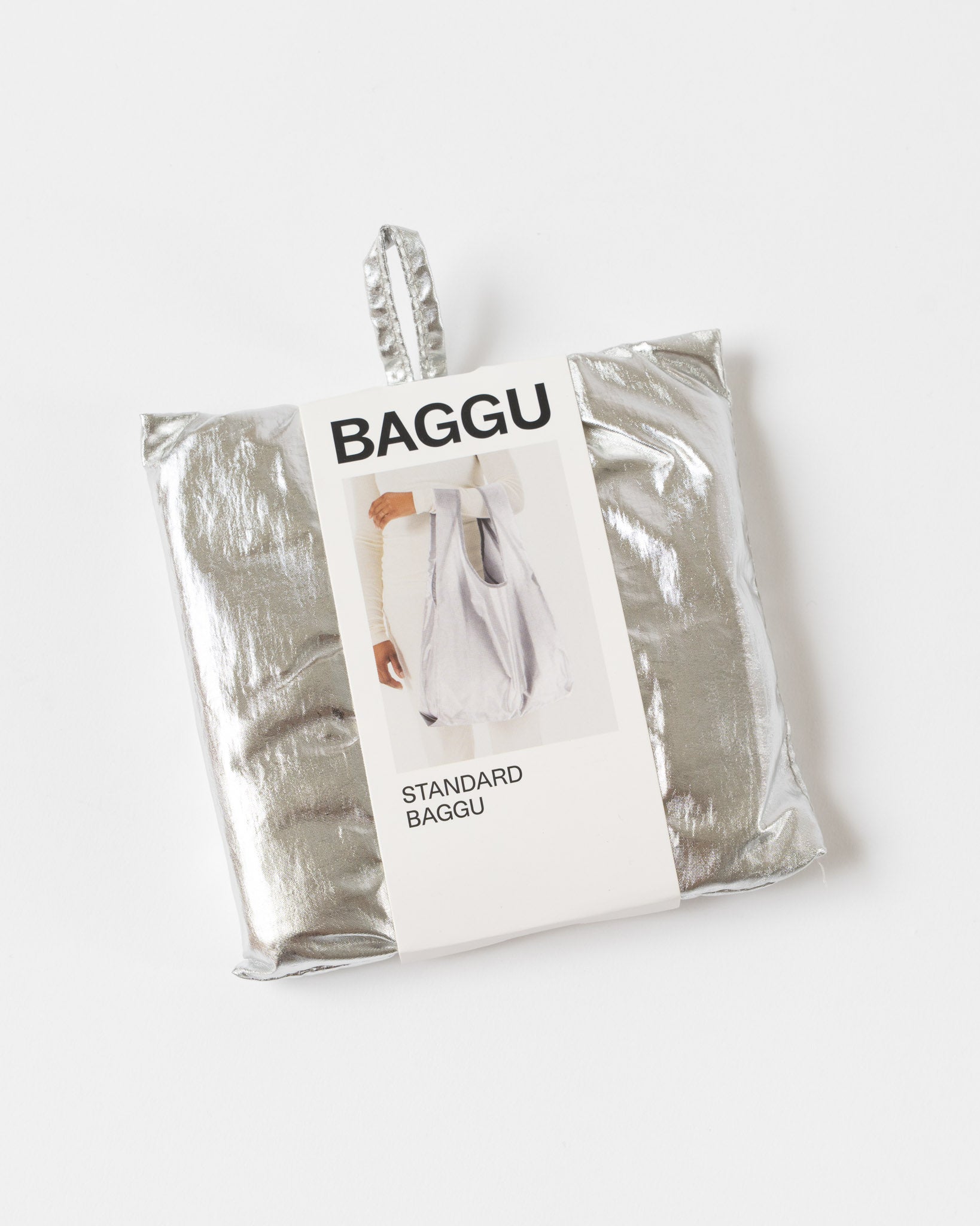 Baggu Standard Baggu in Chrome Metallic