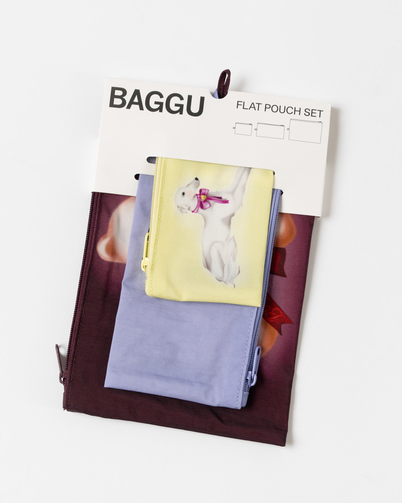 Baggu Flat Pouch in Fancy Animals
