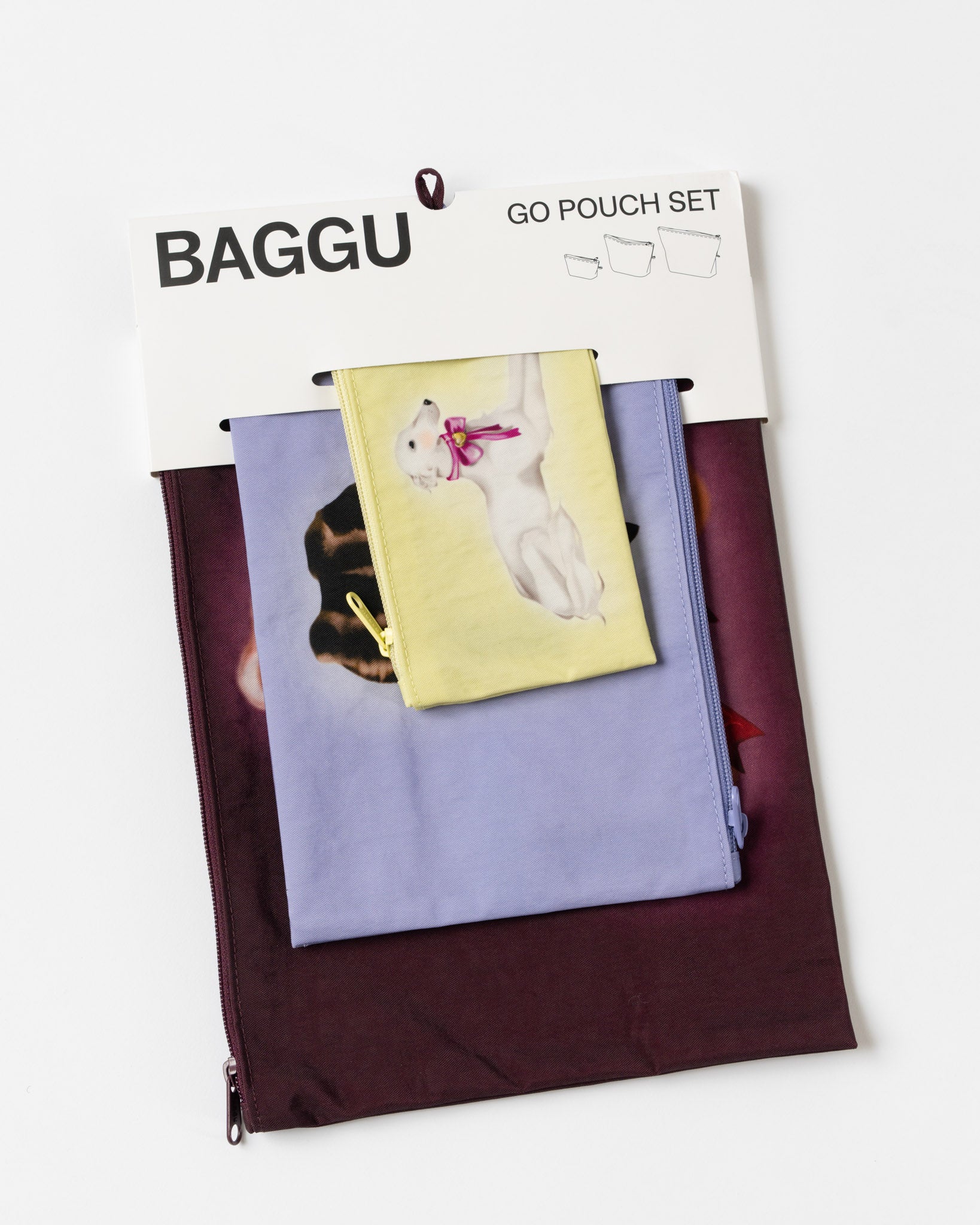 Baggu Go Pouch Set in Fancy Animals