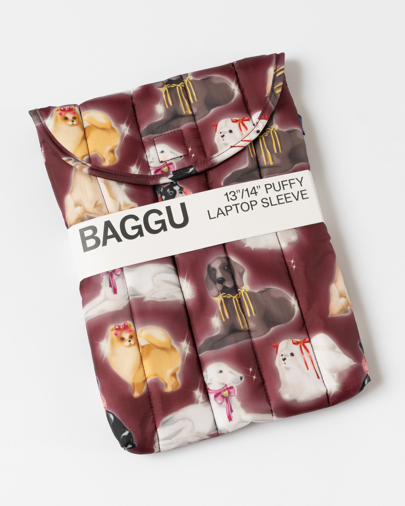 Baggu Puffy Laptop Sleeve 13"/14" in Fancy Dogs