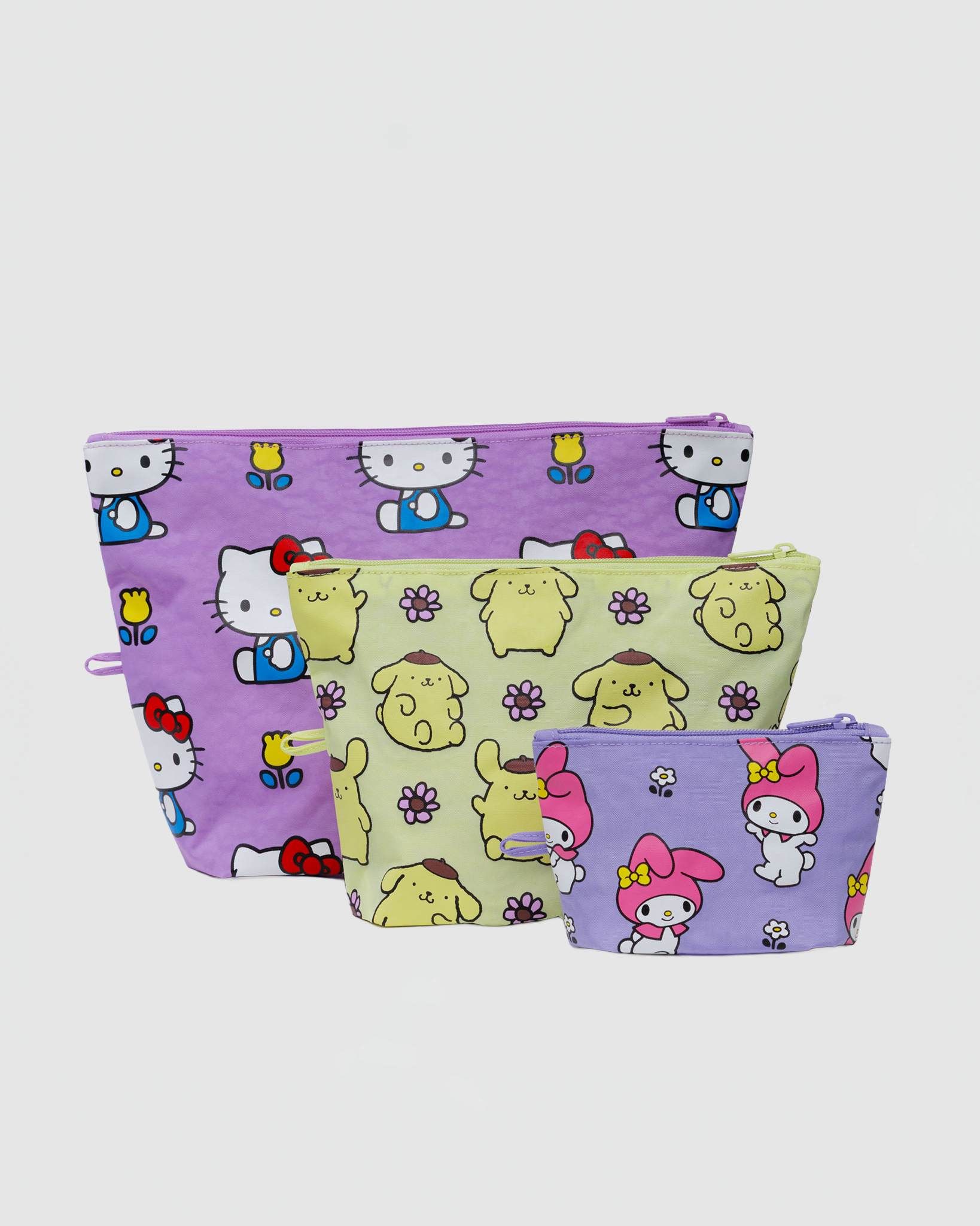 Baggu Go Pouch Set in Hello Kitty and Friends Florals