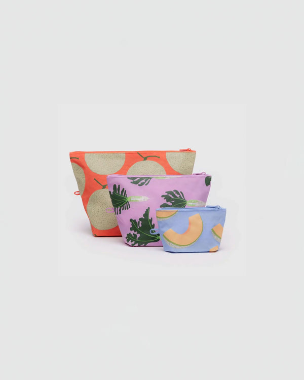 Baggu Go Pouch Set in Japanese Produce