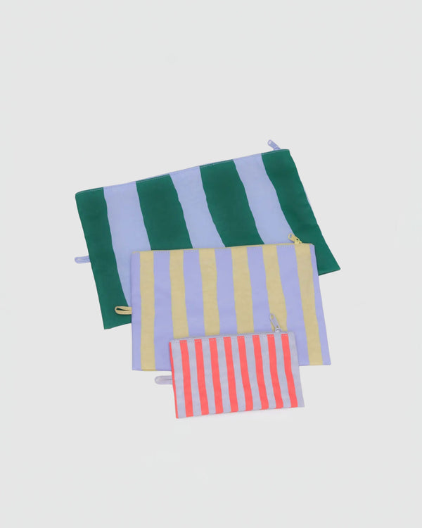 Baggu Go Pouch Set in Painted Stripe