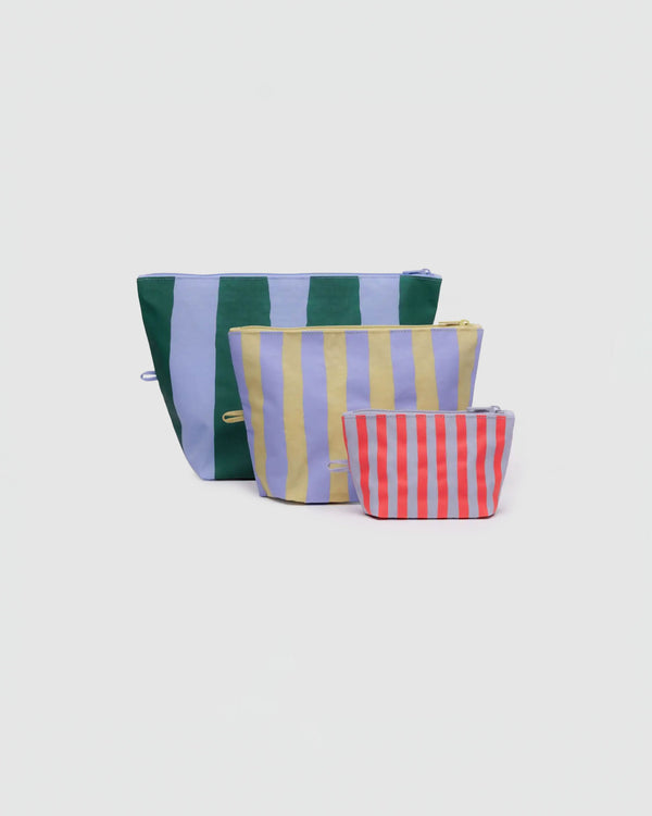 Baggu Go Pouch Set in Painted Stripe