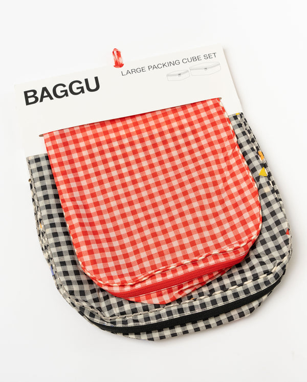 Baggu Large Packing Cube Set in Gingham