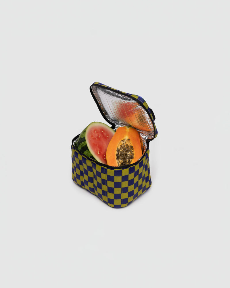 Baggu Puffy Lunch Bag in Jewel Checks