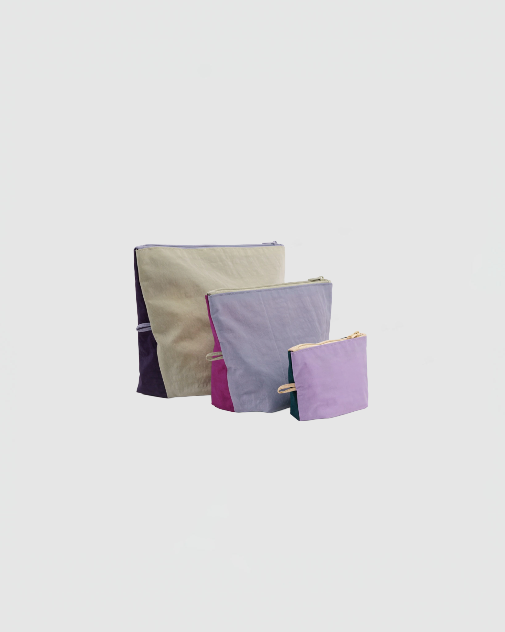 Baggu Go Pouch Set in Lagoon Mix