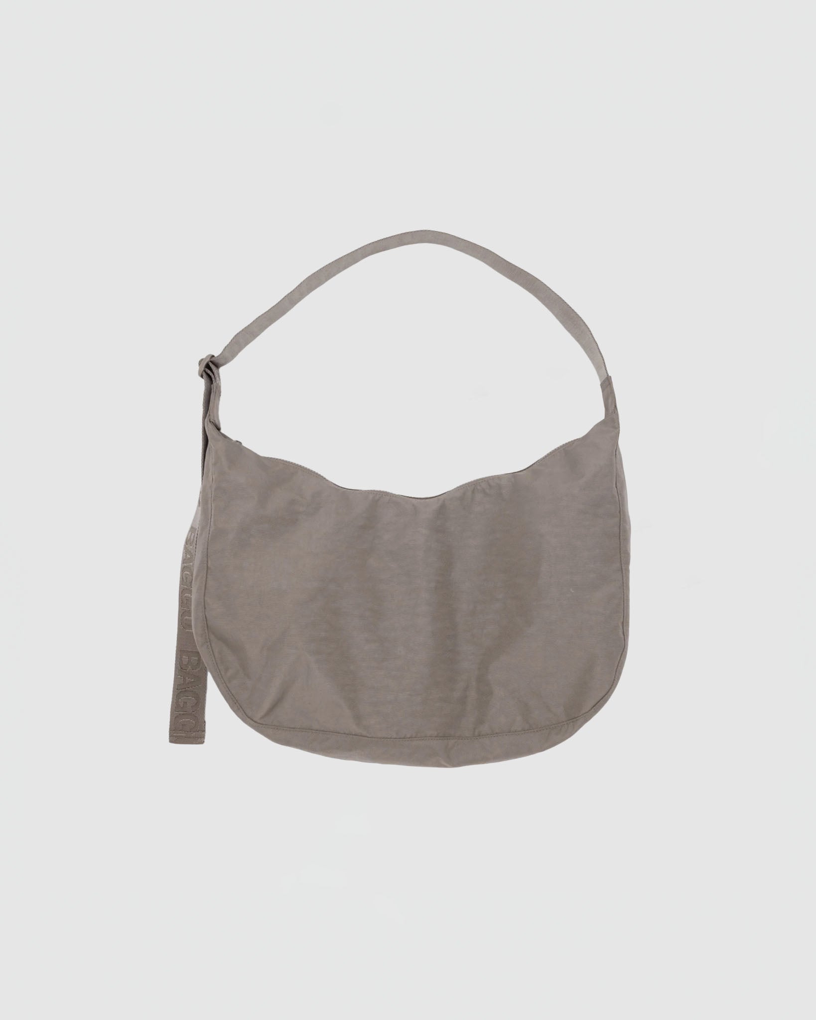 Baggu Large Nylon Crescent Bag in Dove