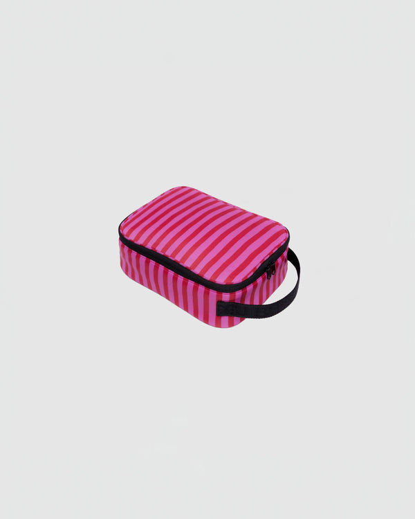 Baggu Lunch Box in Pink & Red Painted Stripe