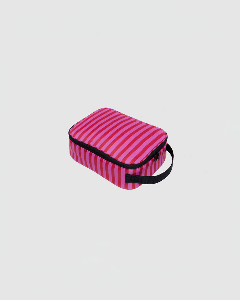 Baggu Lunch Box in Pink & Red Painted Stripe