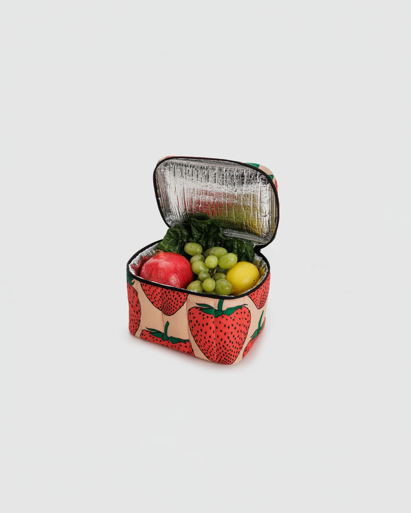 Baggu Puffy Lunch Bag in Strawberry