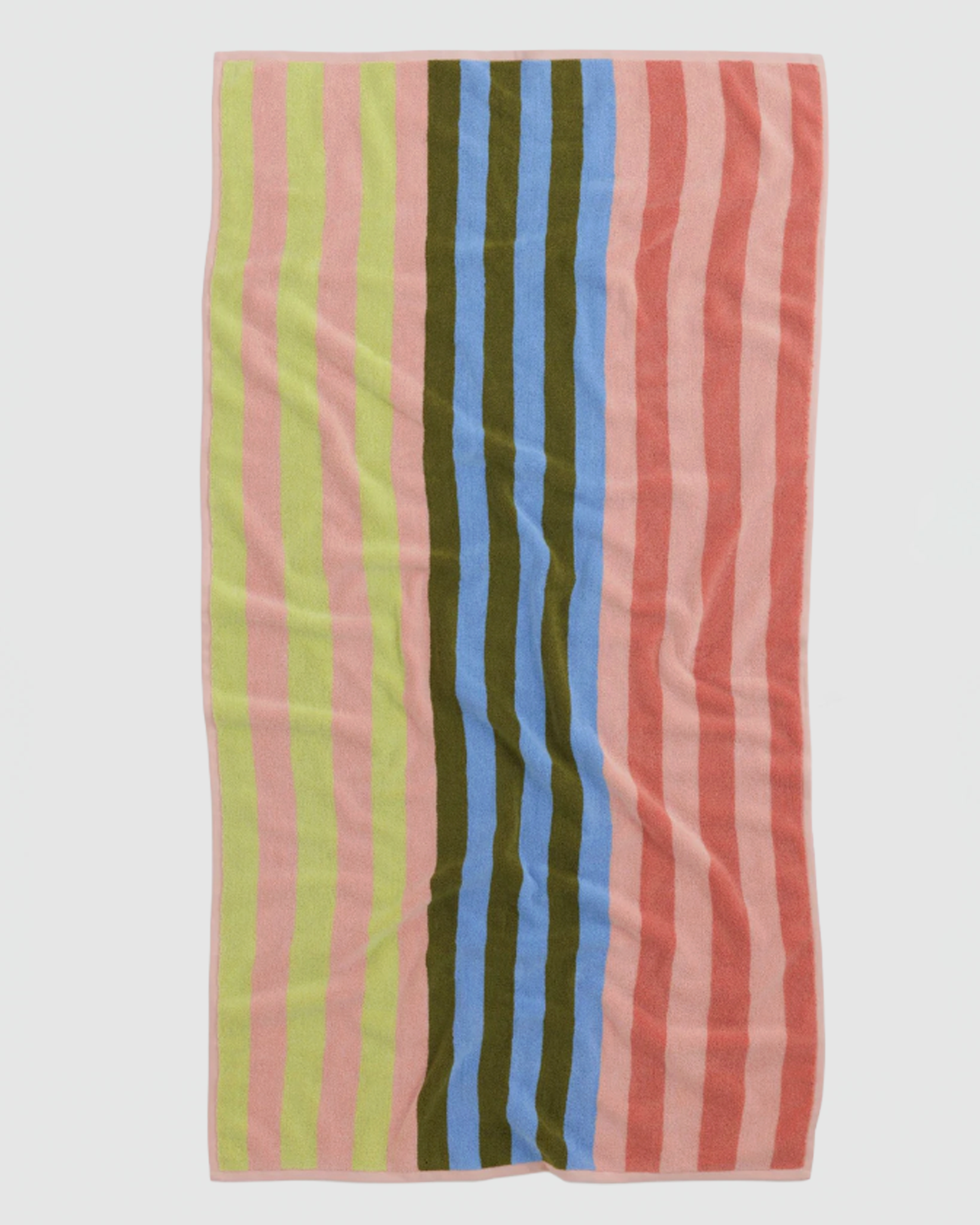 Baggu Bath Towel in Sherbert Stripe