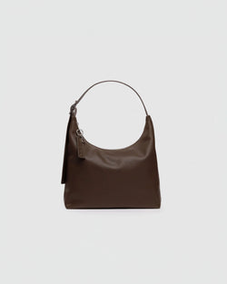 Baggu Recycled Leather Shoulder Bag in Brown