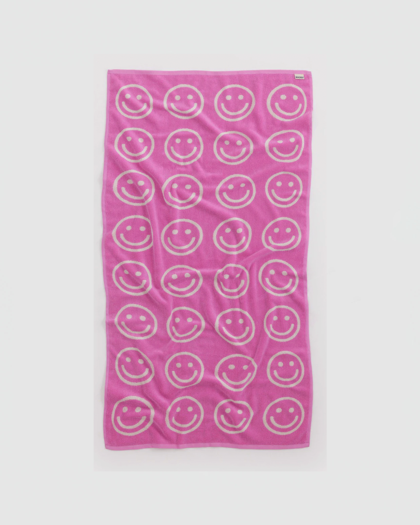 Baggu Bath Towel in Happy Pink